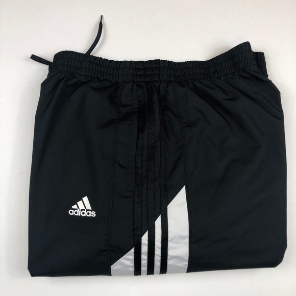 adidas 3 Logo Stripe Comfy Wind Pants with Mesh Lining Outdoor Gym - Picture 13 of 13